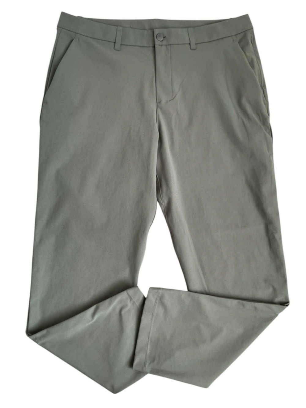 Lululemon Pant Mens 36X32 Green ABC Classic Fit Trousers Warpstreme Willow Leaf